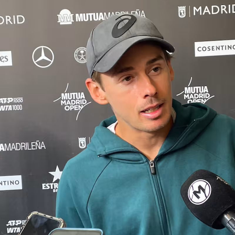 Alex de Miñaur commented on the famous blackout in Madrid. Source: Punto de Break
