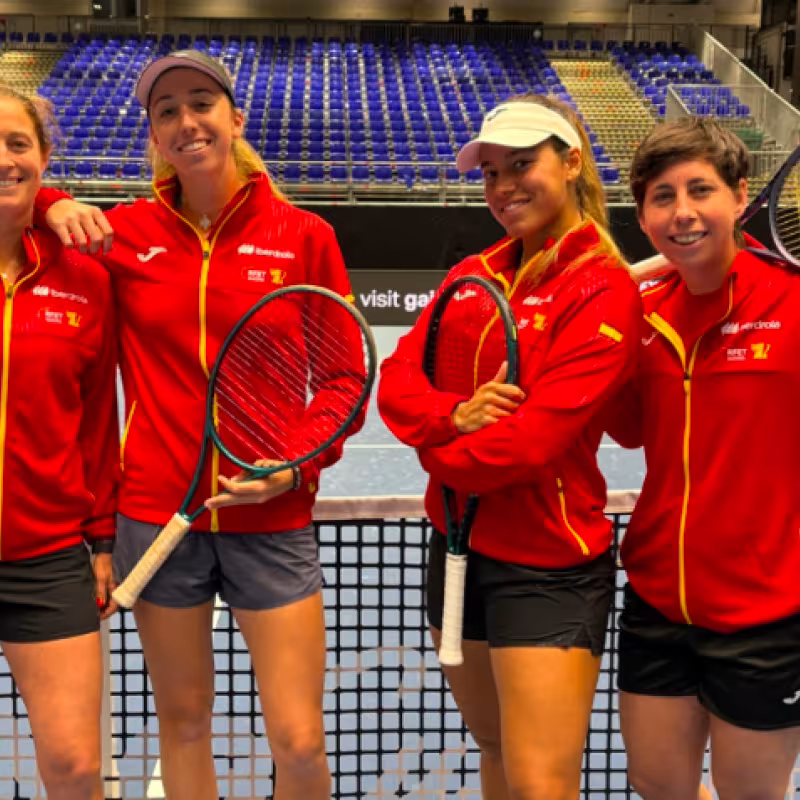Carla Suárez's Spain already trains in Ostrava. Source: Getty