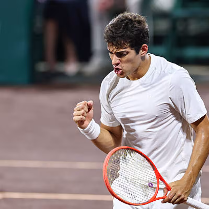 ATP Qualy Madrid 2025. Garín stages a comeback on a day where all the 'Wildcards' fell. Photo: Getty Images.