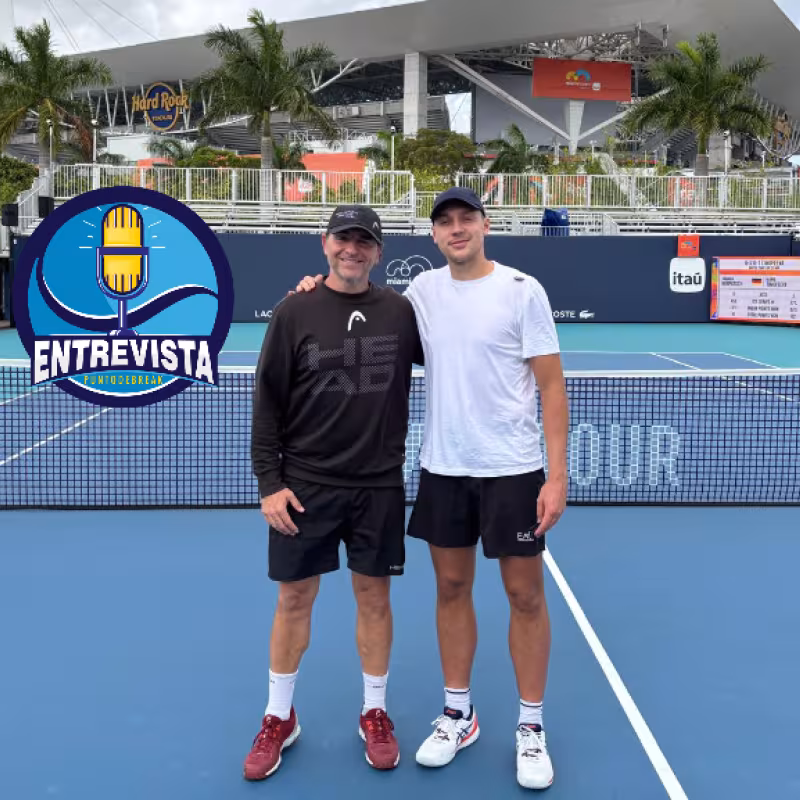Interview with Jorge Aguirre, coach of Hamad Medjedovic. Source: Punto de Break