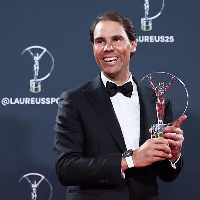 Nadal Receives Laureus Sports Icon Award and Becomes the First to Be Honored in All Categories. Photo: Getty Images.