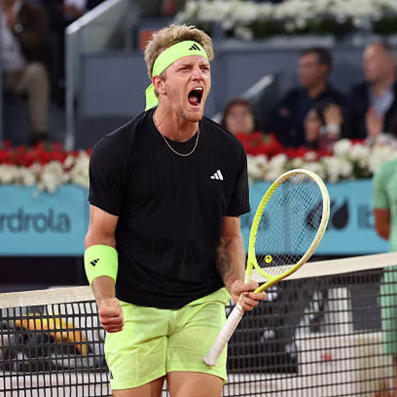 Alejandro Davidovich at Mutua Madrid Open 2025. Photo: gettyimages
