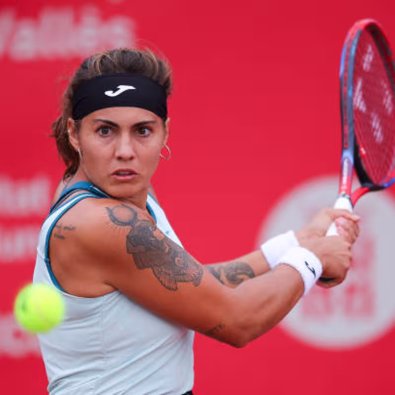 Bolsova resists to advance to the next round of the W100 Villa de Madrid. Photo: Getty