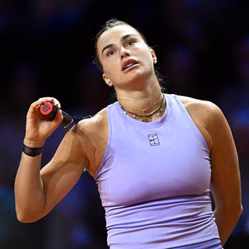 Aryna Sabalenka, words after falling in Stuttgart. Photo: Getty Images
