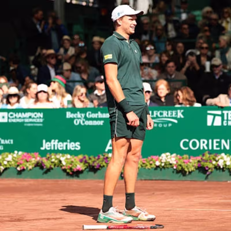 Jenson Brooksby at the ATP Houston 2025. Photo: Getty