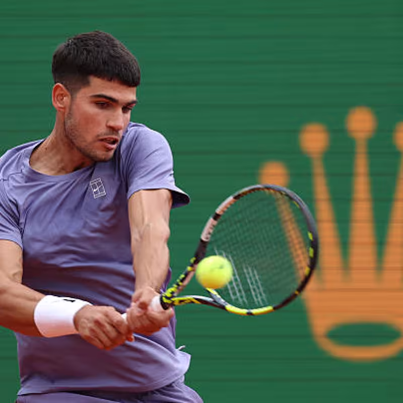 Carlos Alcaraz beats Cerúndolo in Monte Carlo. Photo: gettyimages