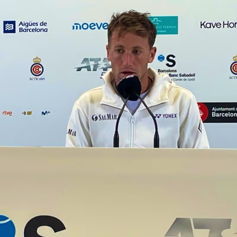 Casper Ruud at ATP Conde de Godó 2025 press conference. Photo: Puntodebreak.