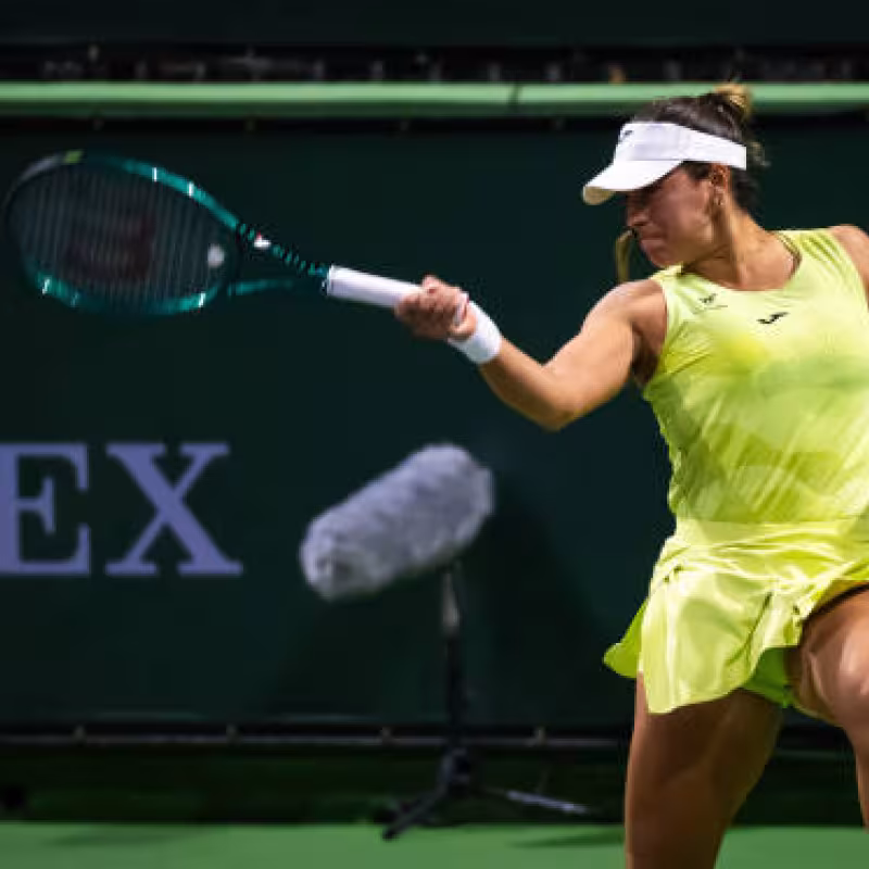 WTA Rouen 2025. Jessica Bouzas signs a great victory against Sakkari. Photo: Getty