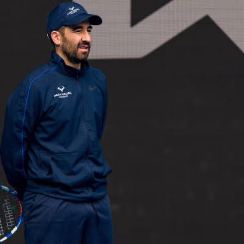 Marc López, Paolini's coach. Photo: Getty Images.