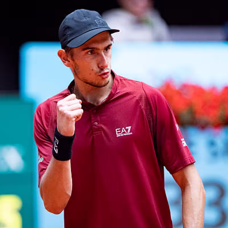 Matteo Arnaldi, quarterfinalist in Madrid. Photo: gettyimages