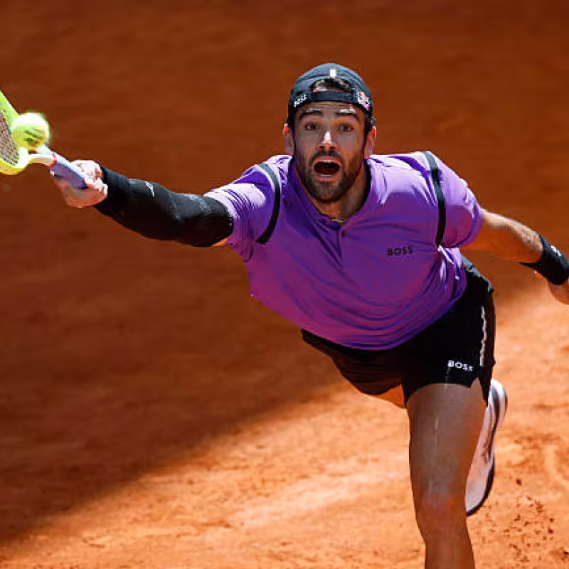 Matteo Berrettini, retired. Photo: gettyimages.