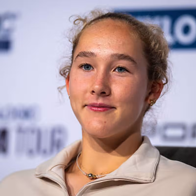 Mirra Andreeva opens up at the WTA Stuttgart 2025. Photo: Getty