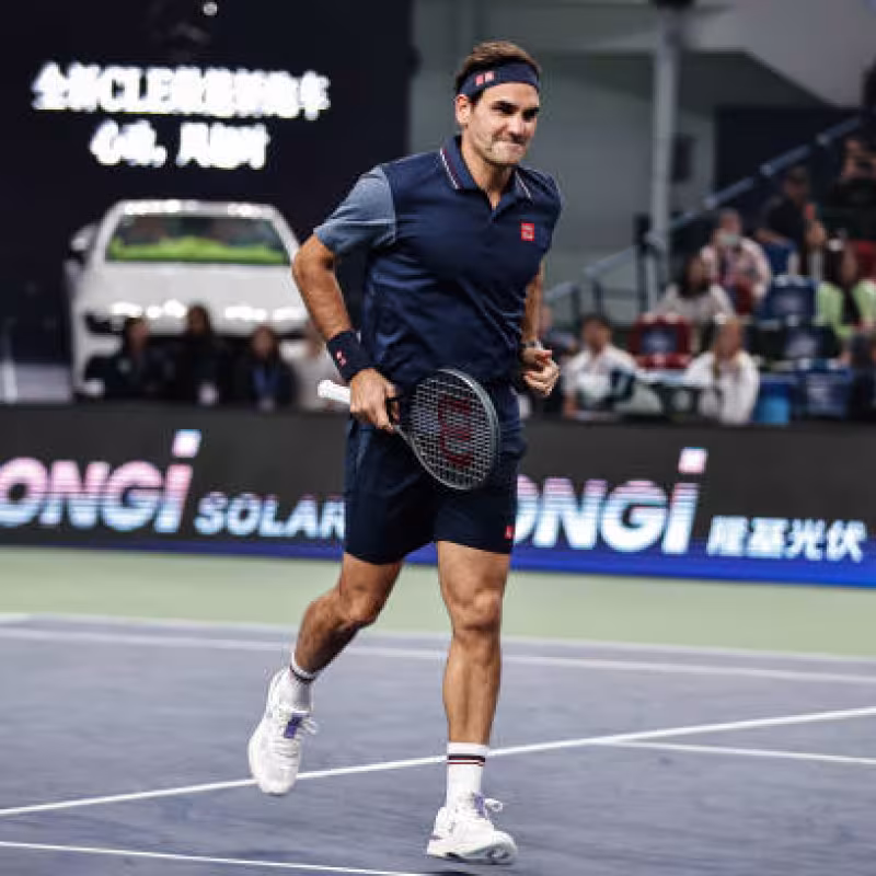 Roger Federer talks about retirement and a possible exhibition. Photo: Getty