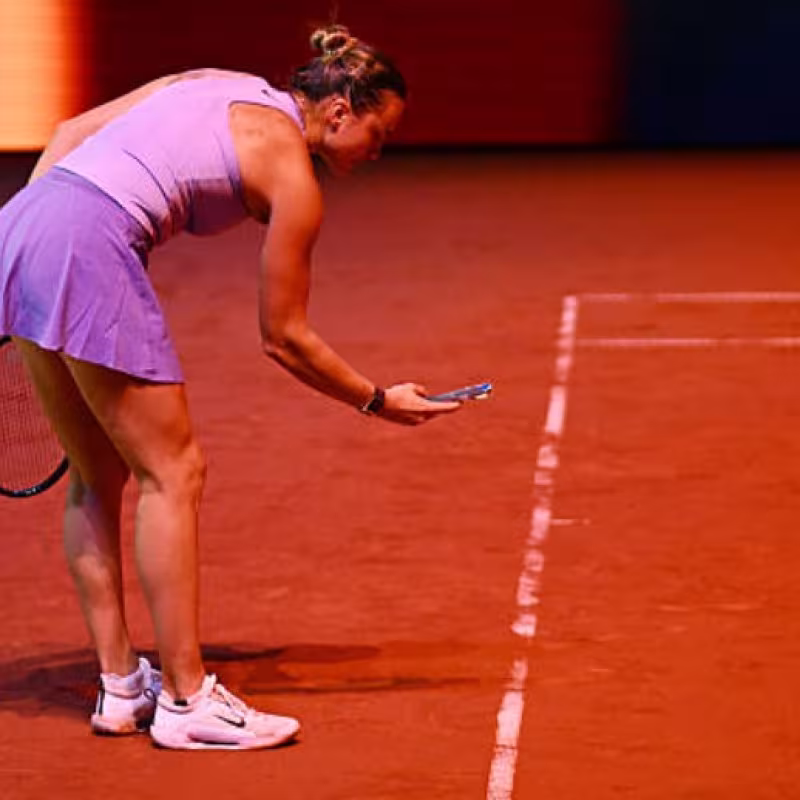 Aryna Sabalenka at the WTA Stuttgart 2025. Photo: Getty