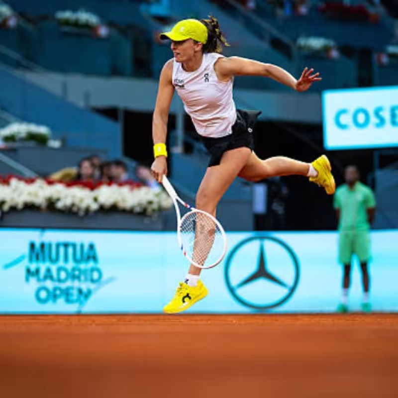 Iga Swiatek at the Mutua Madrid Open 2025. Photo: Getty