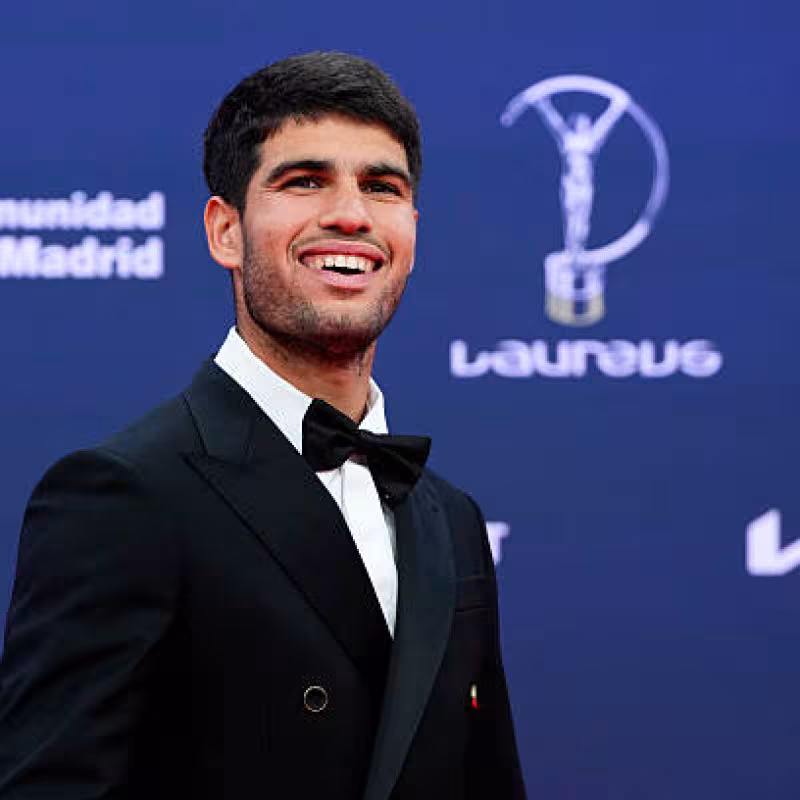 Alcaraz, the smile of the circuit. Photo: Getty Images.