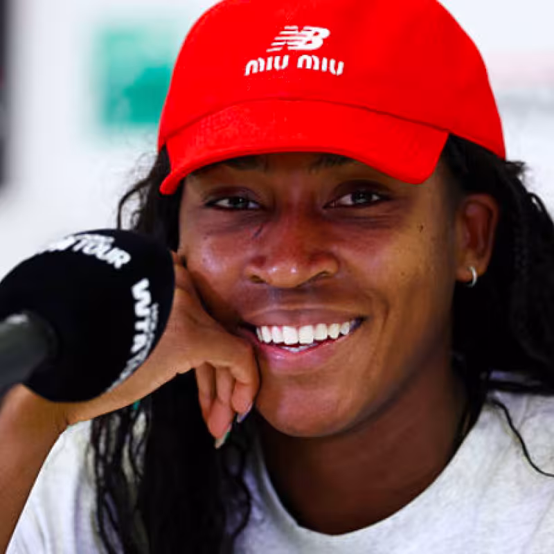 Coco Gauff at the WTA 1000 Rome 2025 Media Day. Source: Getty
