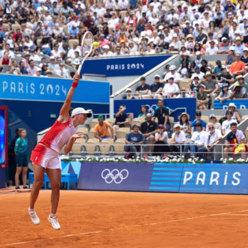 Swiatek wastes no time and is already training at Roland Garros. Photo: Getty Images
