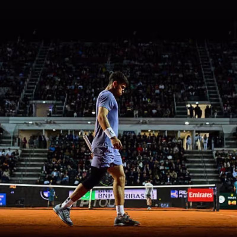 Carlos Alcaraz at ATP Rome 2025. Photo: Getty