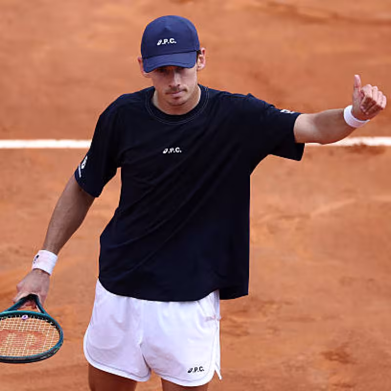 Alex de Minaur in Rome. Photo: gettyimages