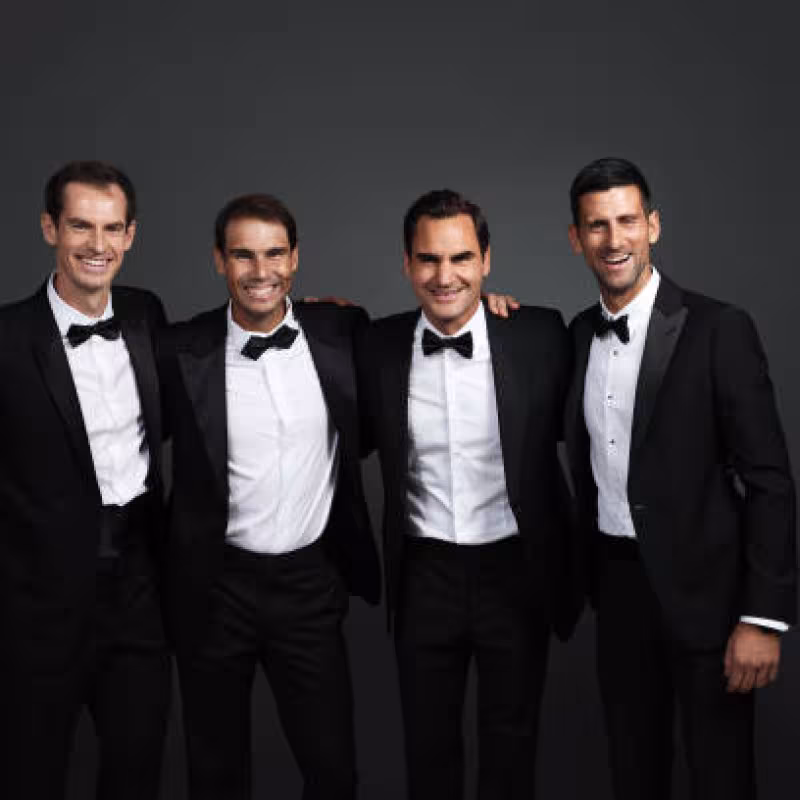Big 4 pays tribute to Nadal. Photo: gettyimages