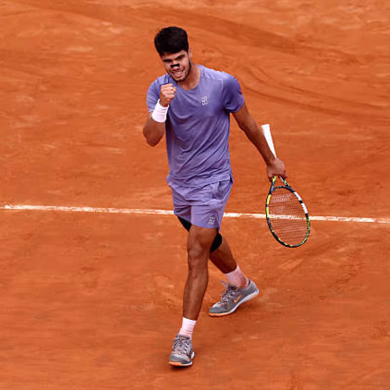 Carlos Alcaraz, target in Rome. Photo: gettyimages