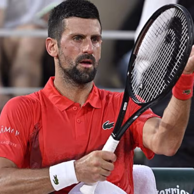 Novak Djokovic at Roland Garros 2025. Photo: Getty