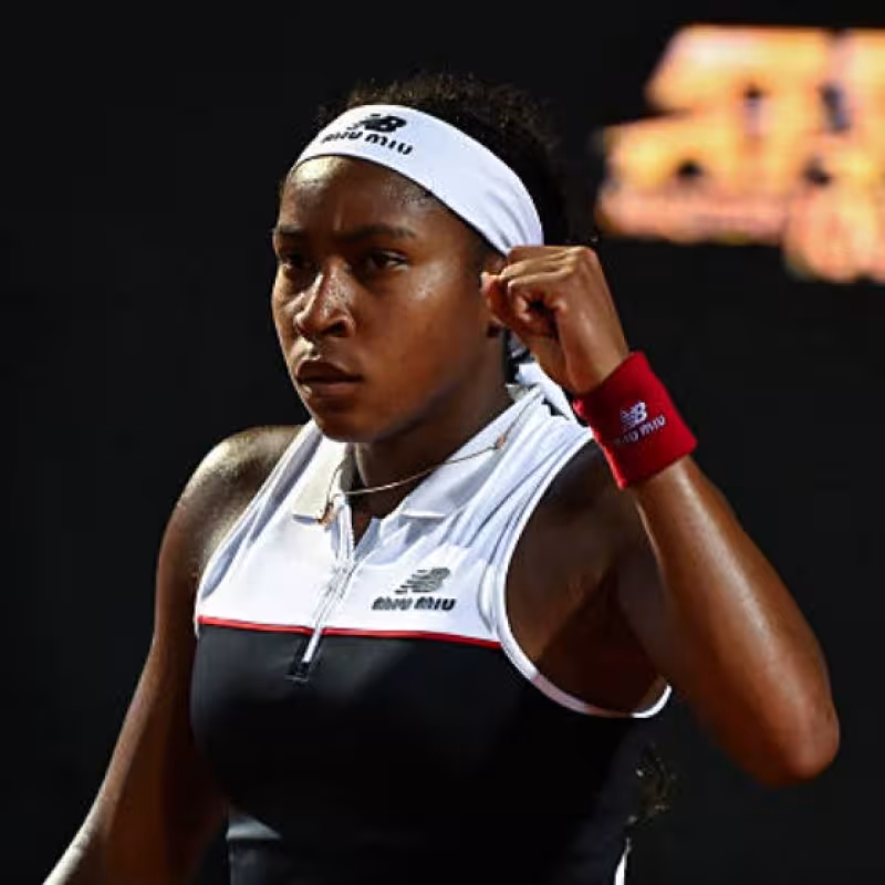 Cori Gauff at the WTA Rome 2025. Photo: Getty