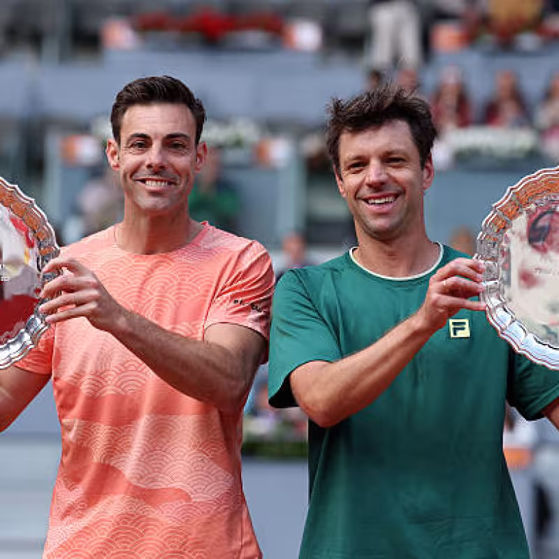 Marcel Granollers and Horacio Zeballos, champions of the Mutua Madrid Open 2025. Photo: Getty