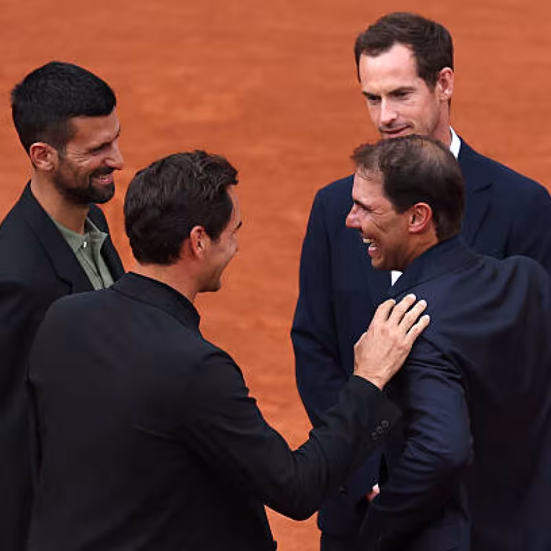 Nadal, accompanied by the Big 4. Photo: gettyimages.