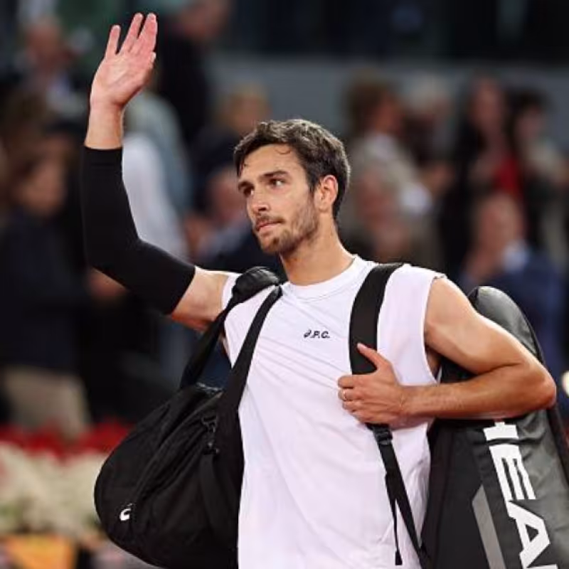 Lorenzo Musetti at the Mutua Madrid Open 2025. Photo: Getty