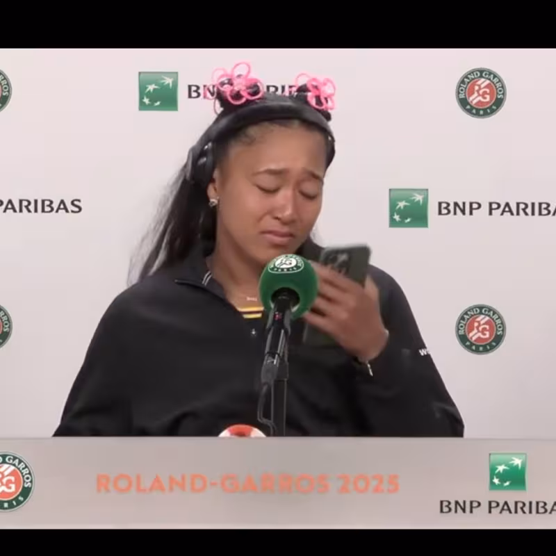 Osaka abandons press conference in tears after her defeat. Photo: Getty