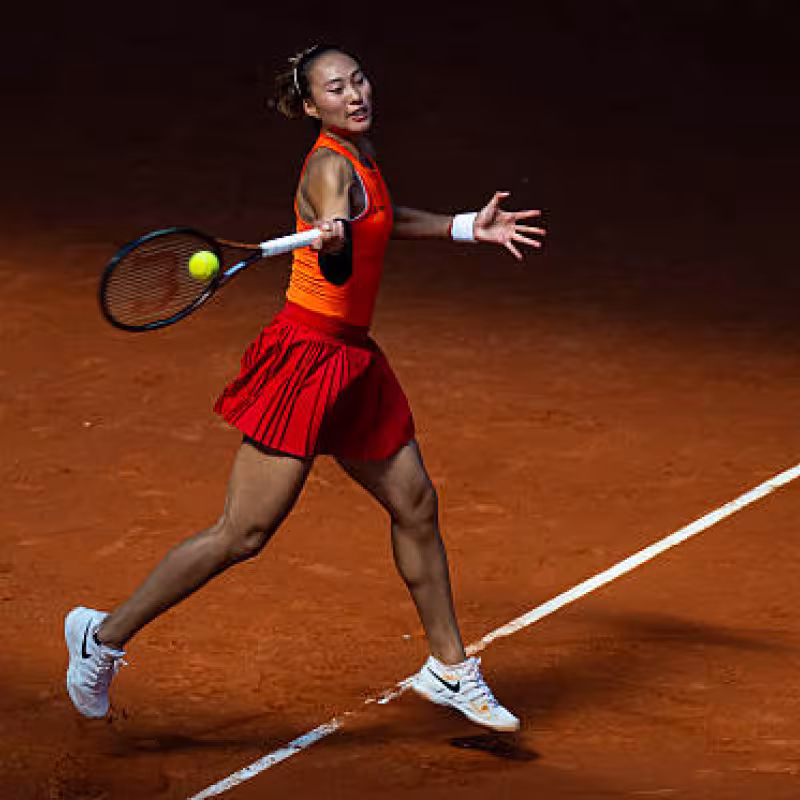 Qinwen Zheng, Passion for Spanish. Photo: gettyimages