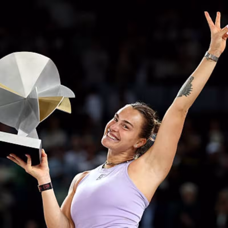Aryna Sabalenka at the Mutua Madrid Open 2025. Photo: Getty