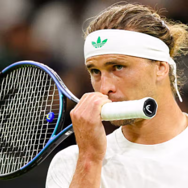 The match between Zverev and Rinderknech suspended. Source: Getty