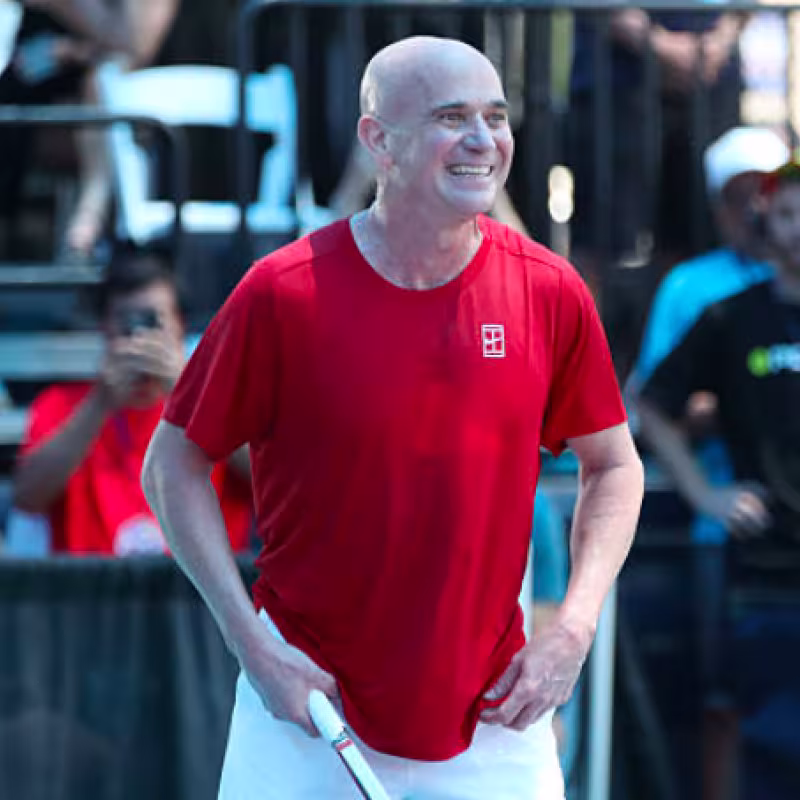 Andre Agassi talks about Joao Fonseca. Source: Getty