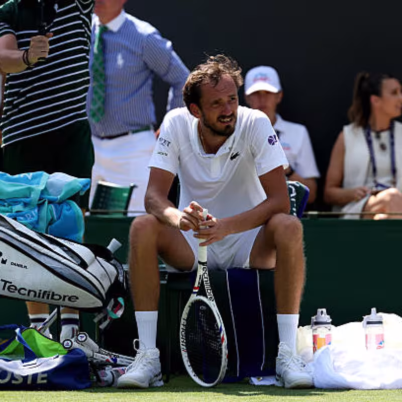 Here are the consequences on the ATP ranking of Medvedev's defeat at Wimbledon. Photo: Getty Images