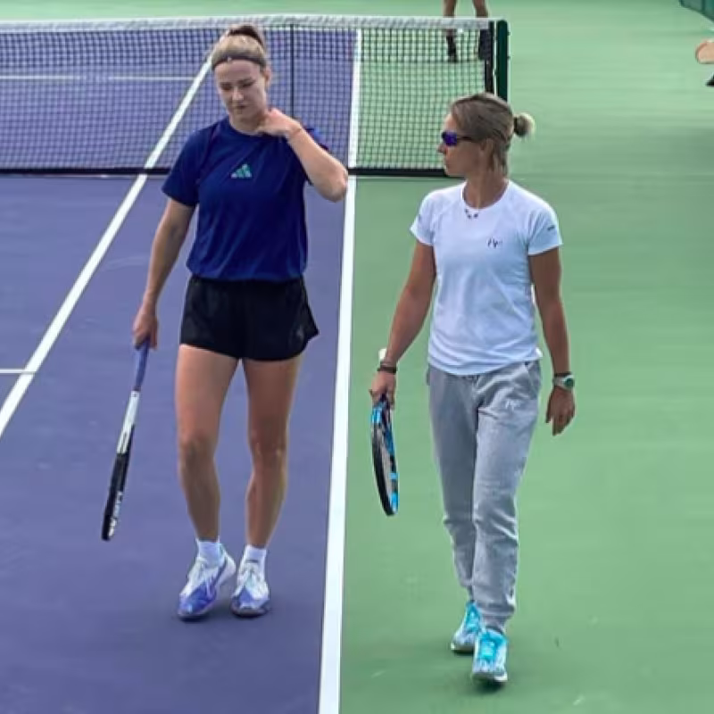 Karolina Muchova and Kirsten Flipkens end their professional relationship. Source: X