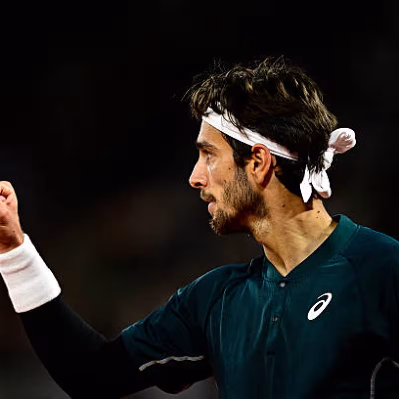 Musetti withstands Rune's onslaught to ultimately impose his law. Photo: Getty Images