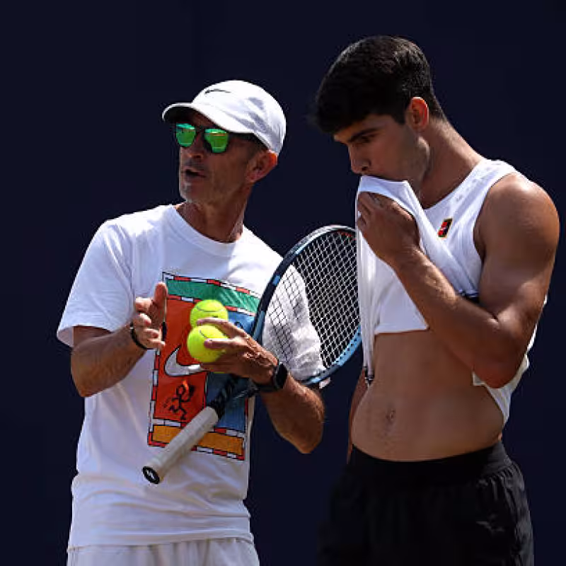 Samu López, before Alcaraz's debut at Queen's: "We have come with little time, but with desire and excitement." Photo: Getty Images