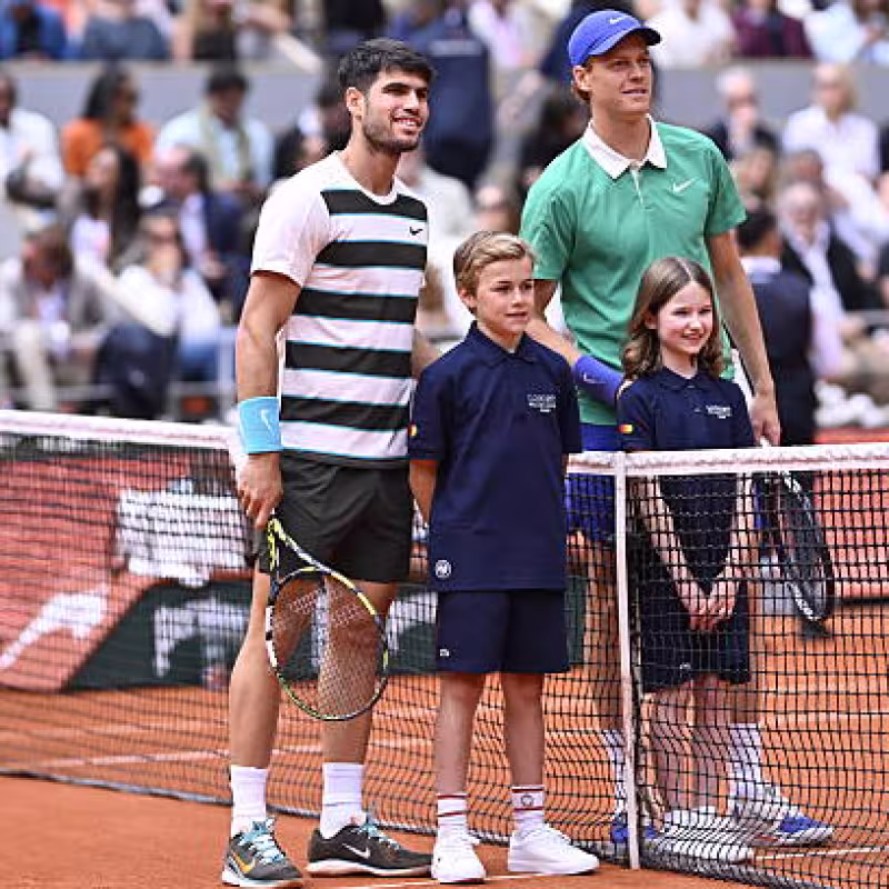 Alcaraz and Sinner, comparison with Nadal. Photo: gettyimages.