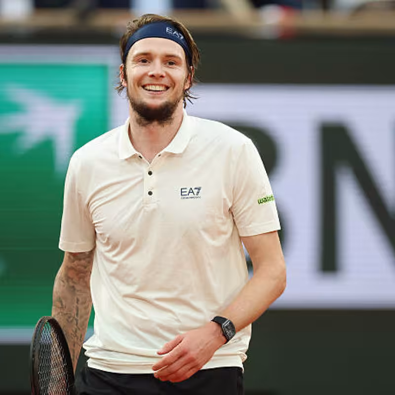 Bublik's hilarious message on social media after defeating Sinner. Photo: Getty