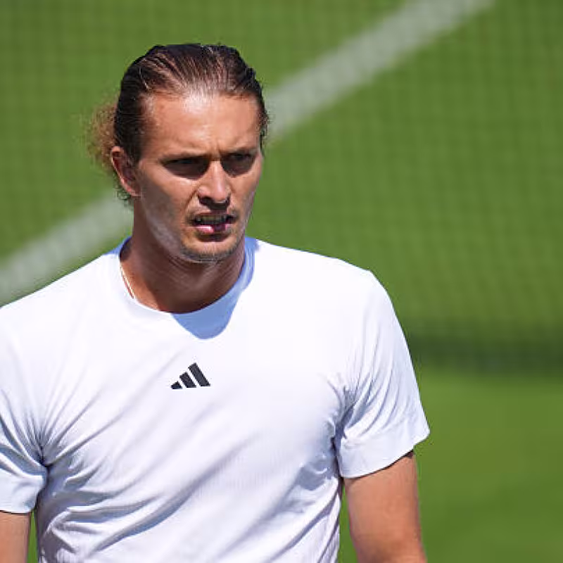 Alexander Zverev at the Media Day of Wimbledon 2025. Photo: Getty.