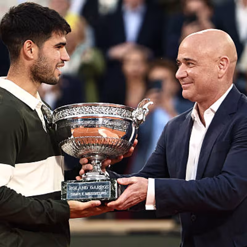Agassi, on Alcaraz: "He has all the qualities of the Big 3, even more." Photo: Getty