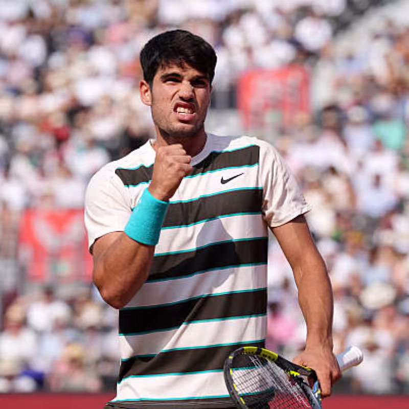 Carlos Alcaraz beats Munar in Queens. Photo: gettyimages