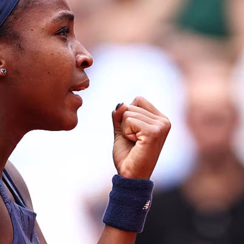 Gauff crushes Alexandrova, who improved throughout the match. Photo: Getty