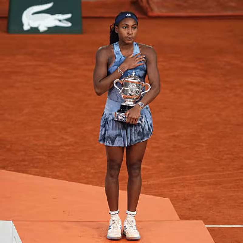 Gauff, Forceful with her Country: "Some people are not patriots, but I am." Photo: Getty