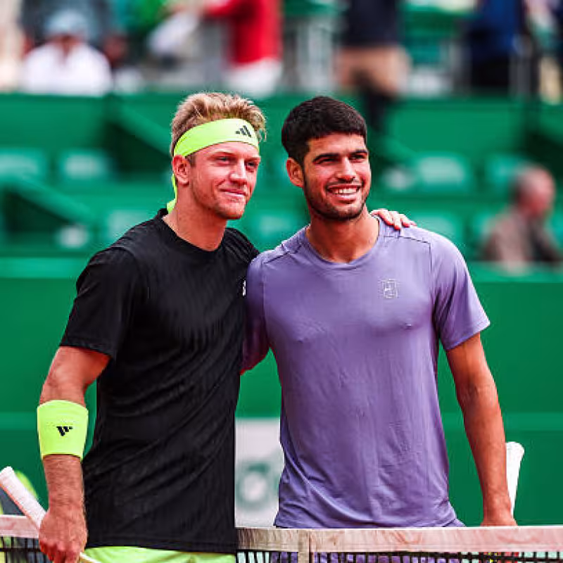Alejandro Davidovich and Carlos Alcaraz.