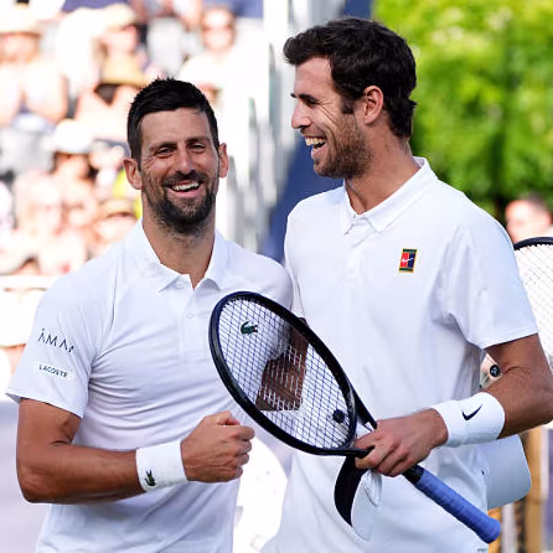 Djokovic, following his match against Khachanov.