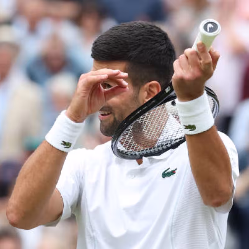 Novak Djokovic, for Wimbledon 2025. Photo: gettyimages